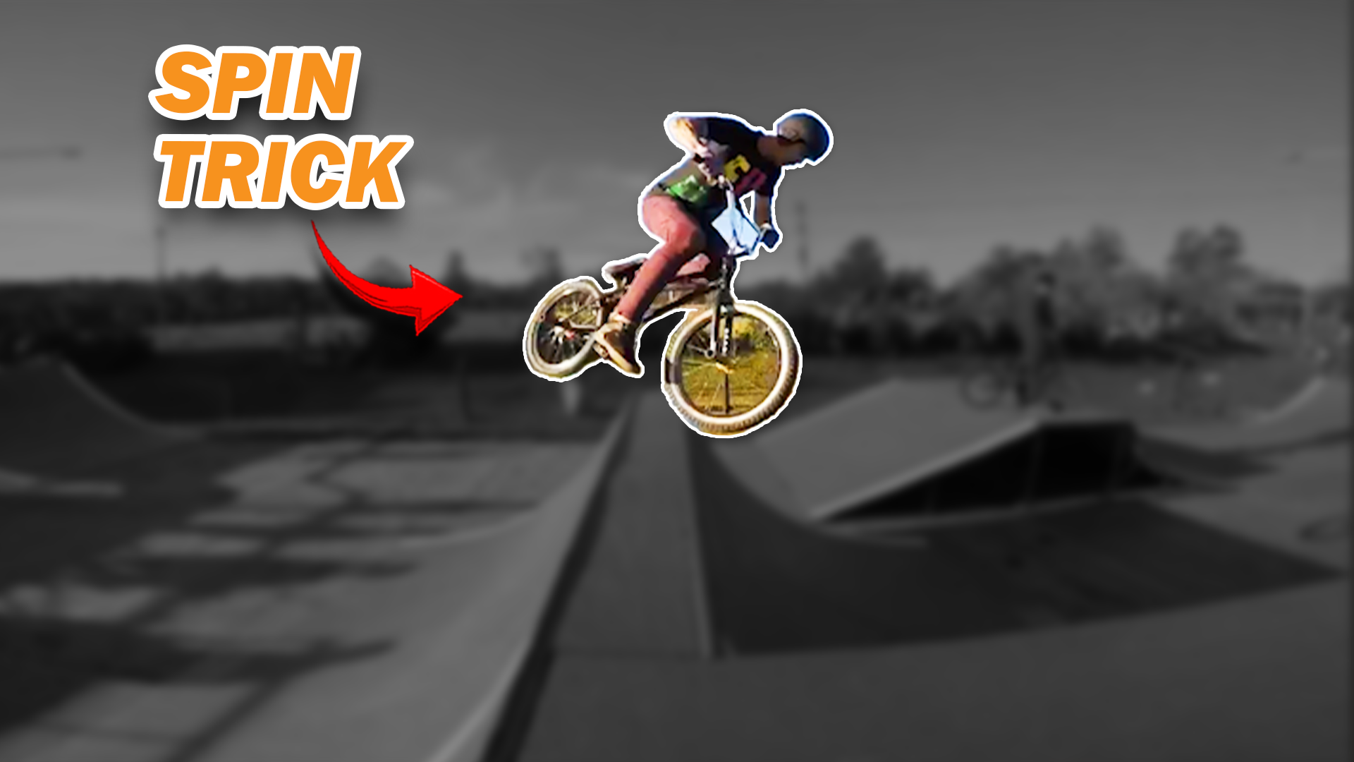 BMX trick gone wrong