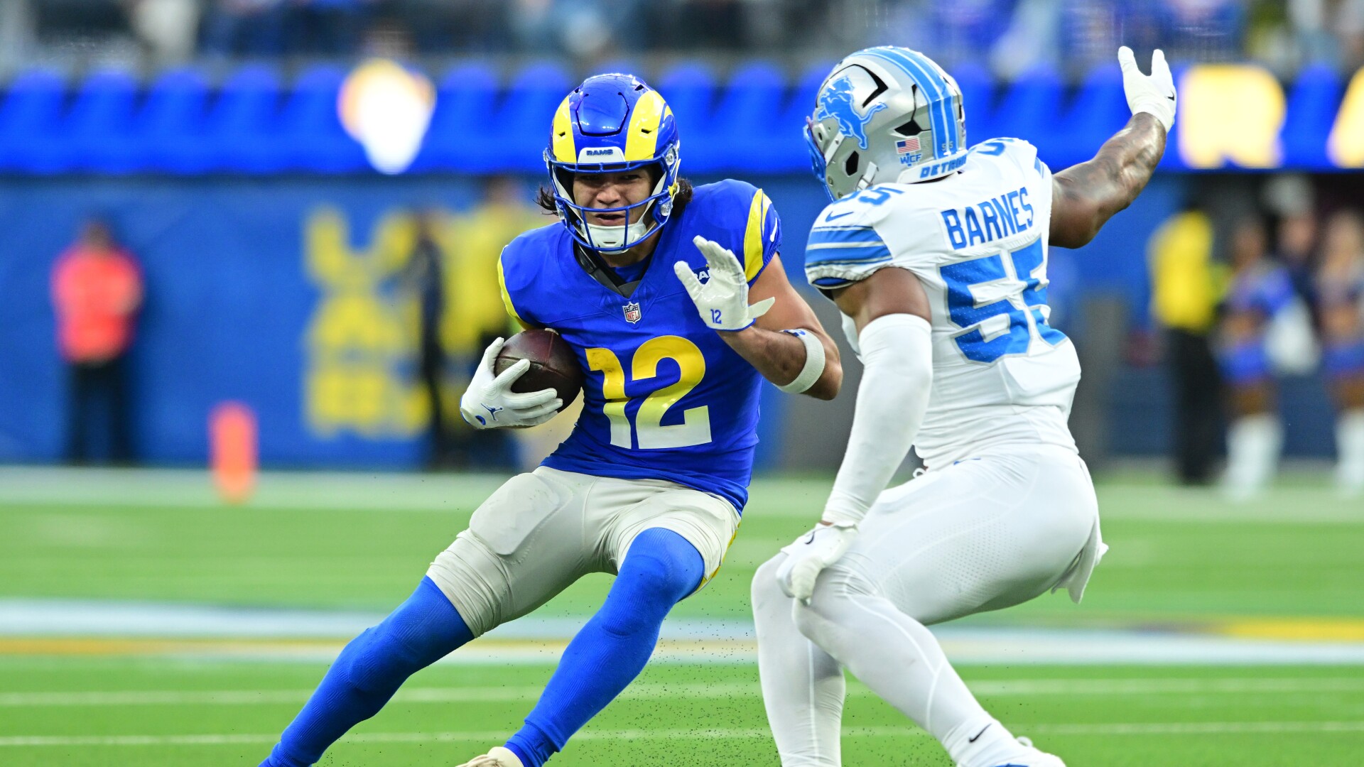 Puka Nacua's big catch leads to Rams TD, LA leads Detroit 34-24