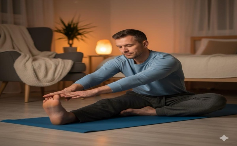 How an evening stretching routine improves sleep and reduces stress