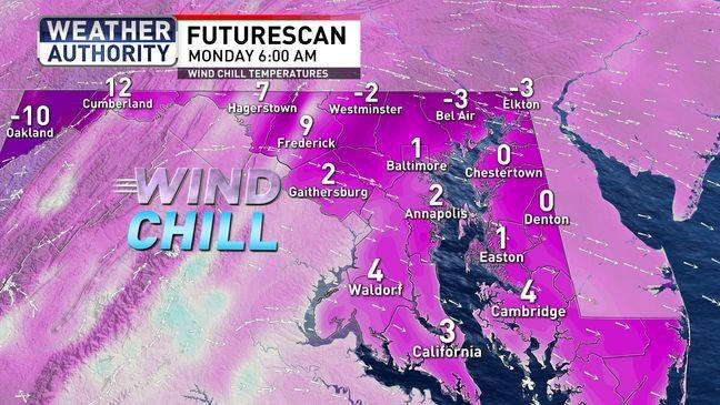 Weather alert day Sunday; icy roads with dangerous wind chills into Monday