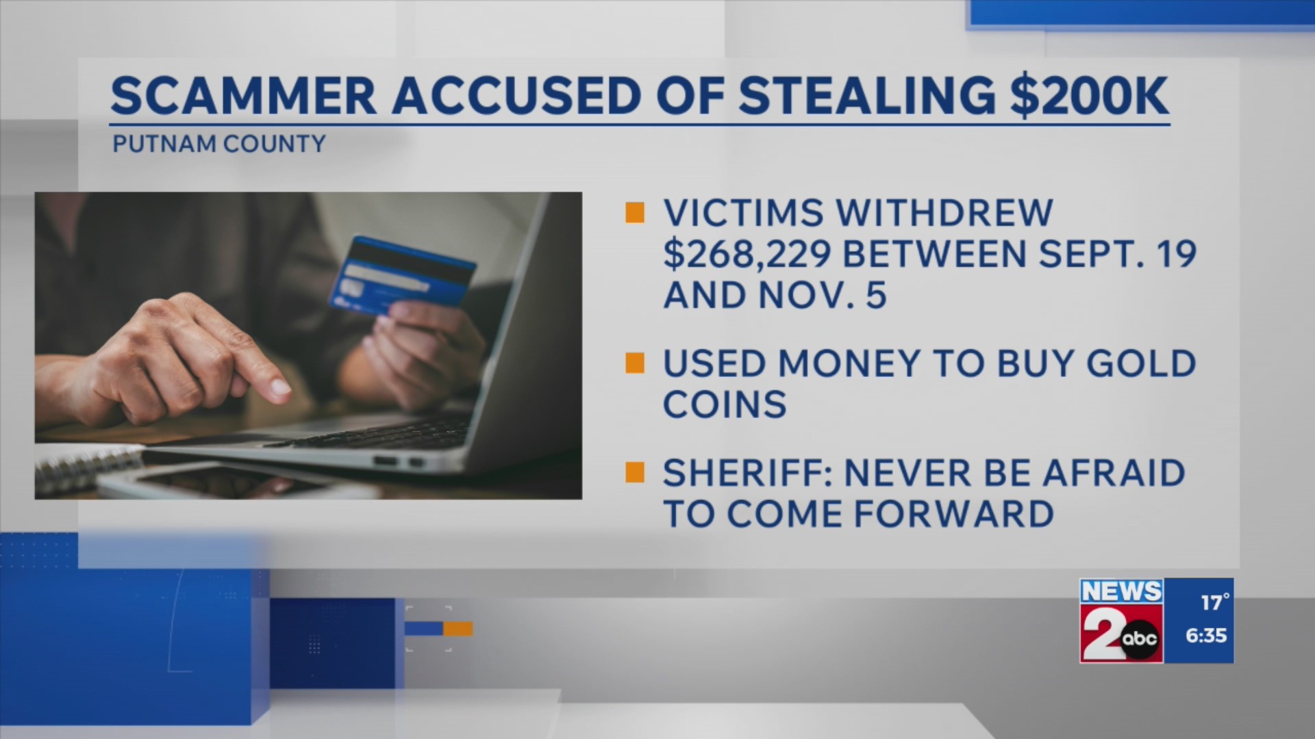 Man arrested in connection with $200K+ fraud scheme in Putnam County