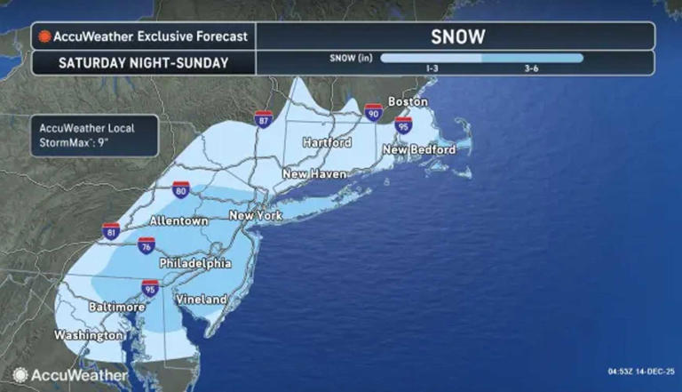 Winter storm dumps up to half-foot of snow, creating dangerous travel ...