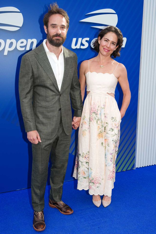 John Nacion/Getty Charlie Cox (left) and Samantha Thomas (right) in August 2025.