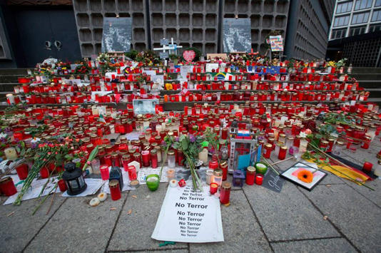 A memorial for those who died in Christmas Market attack in Berlin