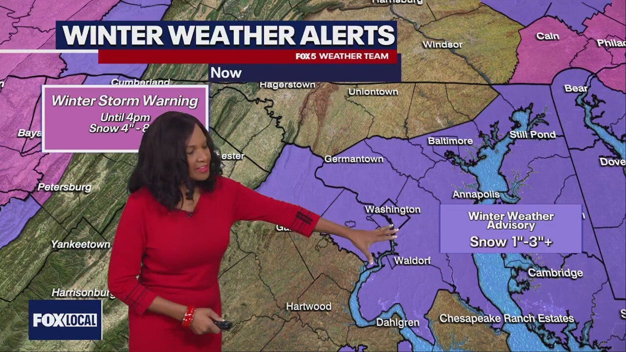 DC winter weather: Snow across the DMV region