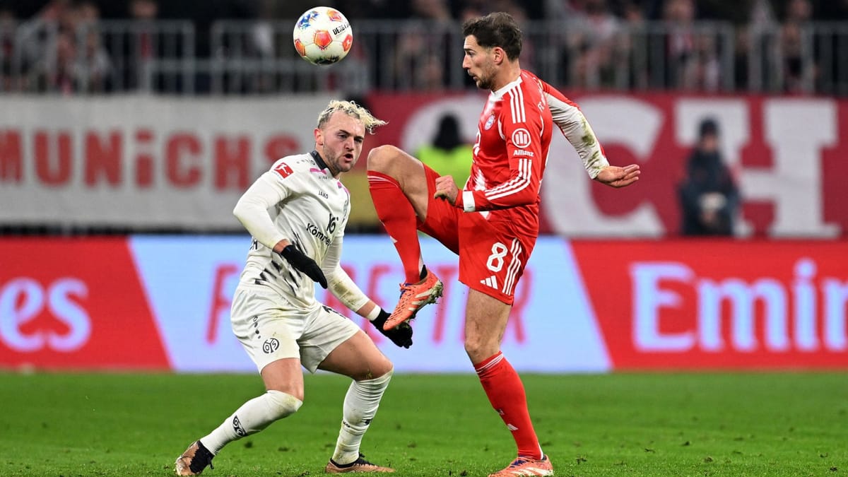 Leon Goretzka (bis 61.): Durfte mal wieder anstelle von Pavlović im zentralen Mittelfeld ran. In der Defensive ließ er kaum etwas zu. In der Offensive kamen aber fast gar keine Impulse von ihm. So wird es schwer, sich seinen verlorenen Stammplatz zurückzuholen. Note 4 (Quelle: Angelika Warmuth)