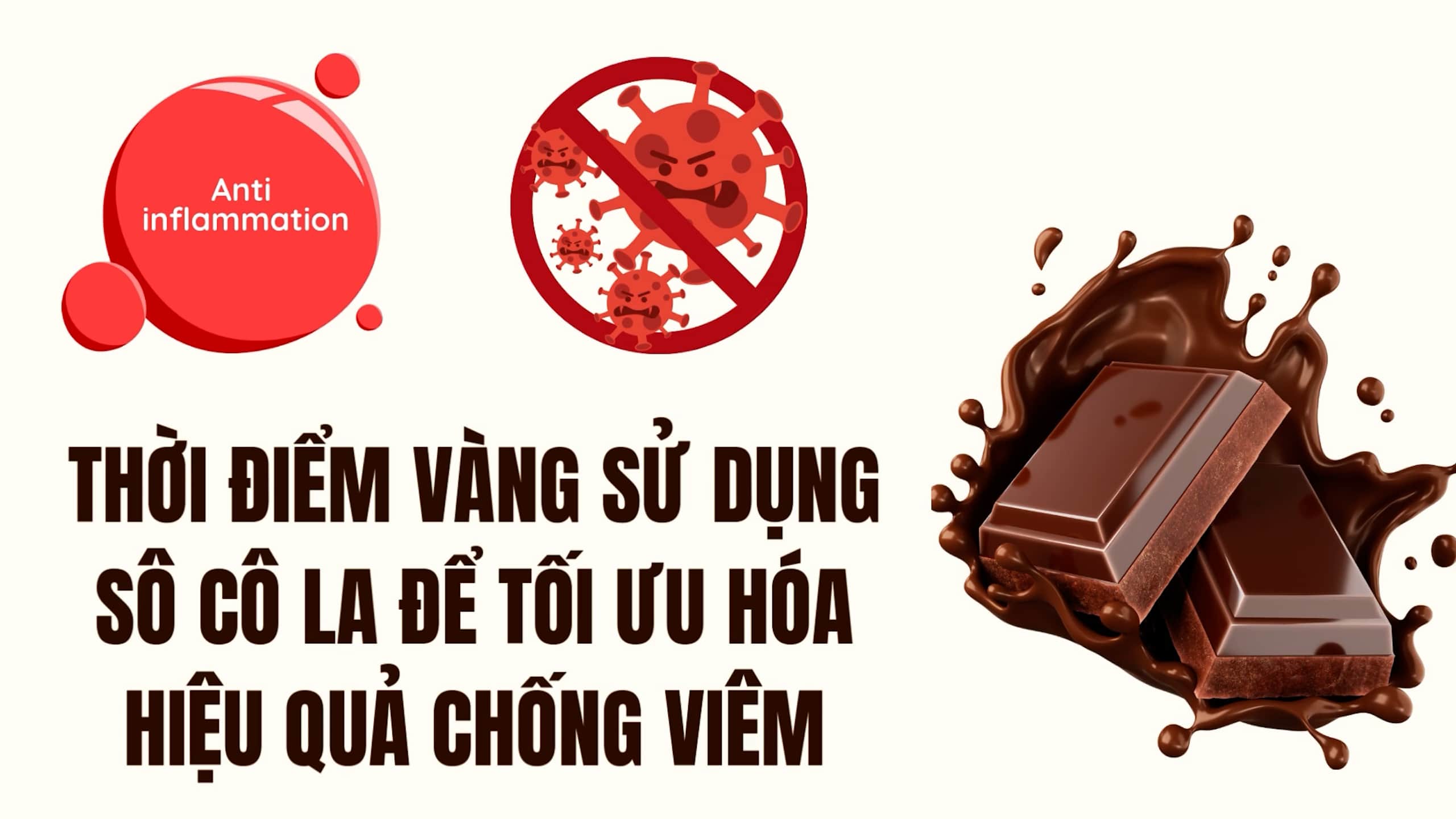 Thời điểm vàng sử dụng sôcôla để tối ưu hóa hiệu quả chống viêm