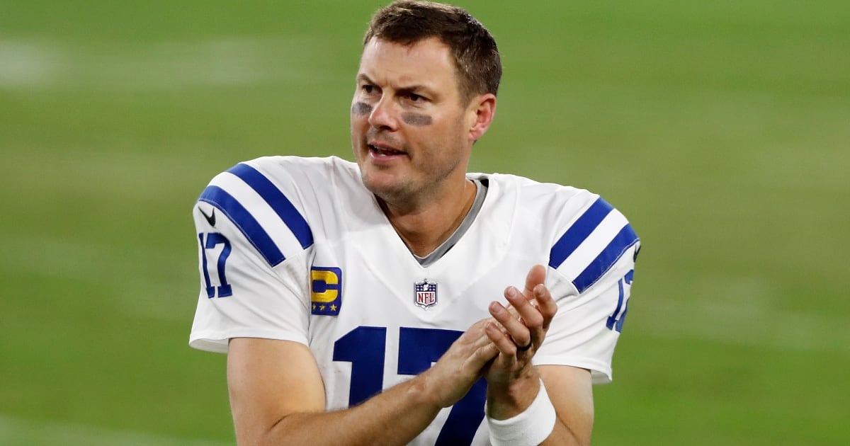 Phillip Rivers’ high school team celebrates his first touchdown with Colts