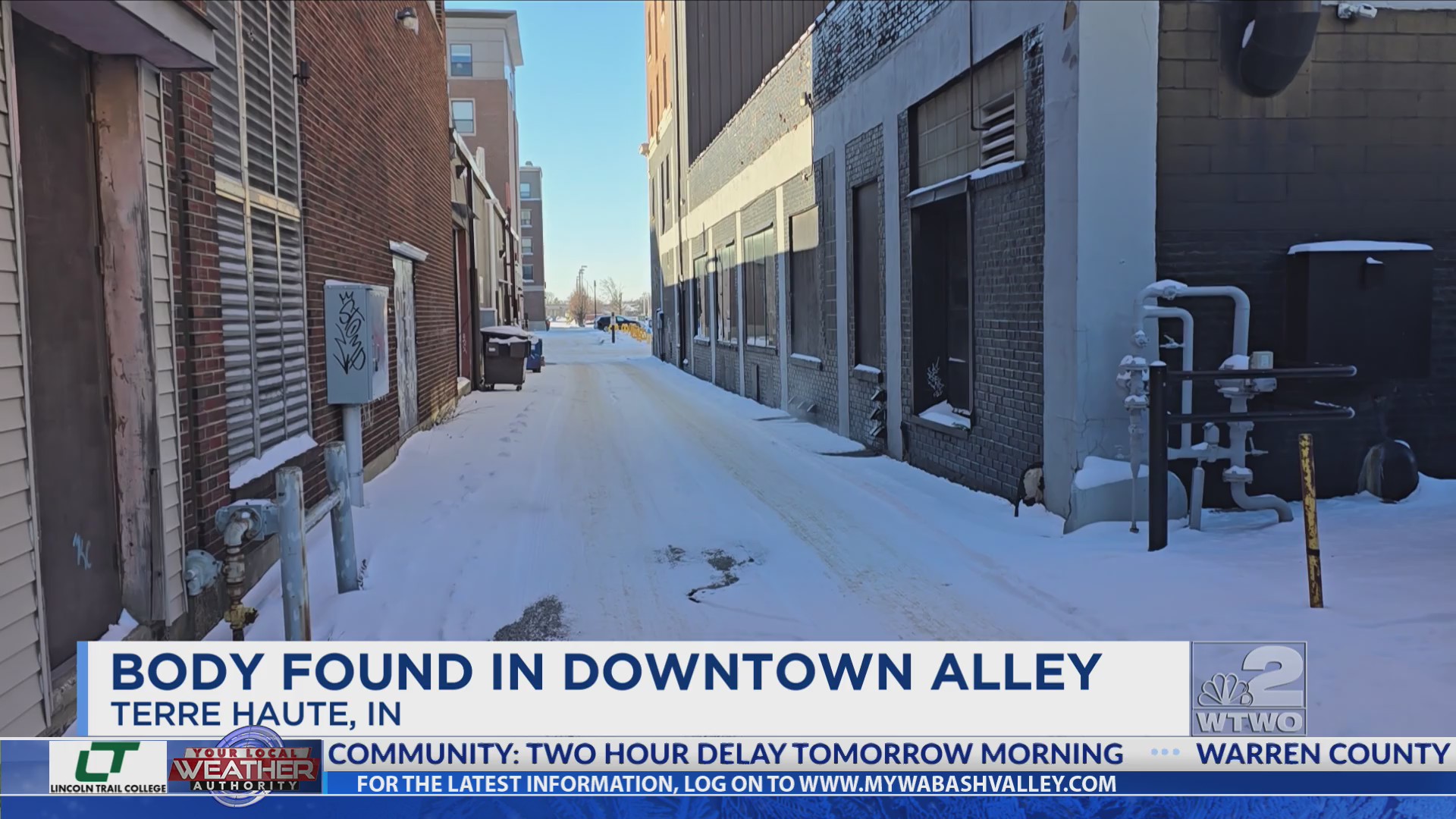 Dead person found in downtown Terre Haute