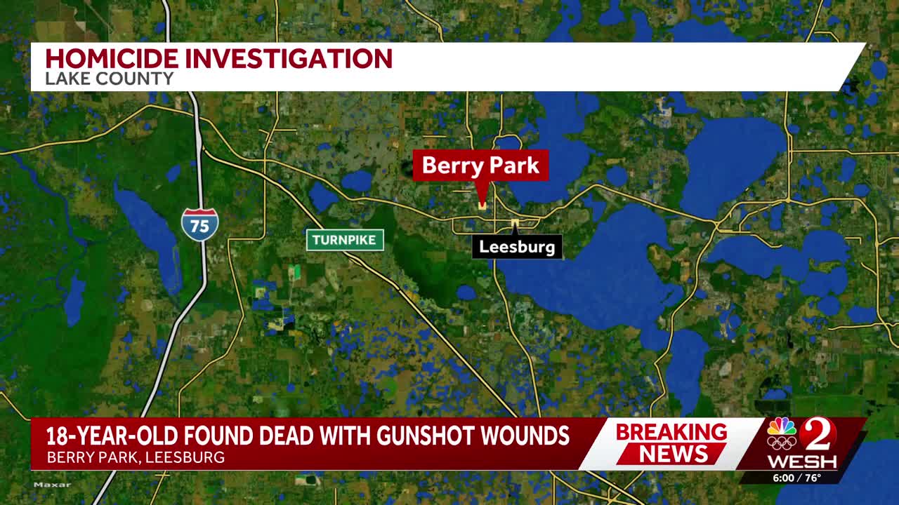 18-year-old dead after being found shot inside vehicle at Leesburg park ...