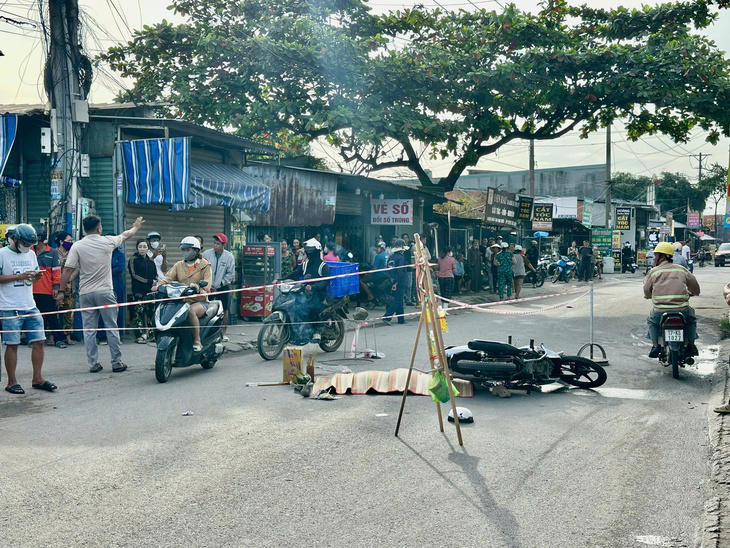 Hiện trường vụ tai nạn - Ảnh: TUẤN DUY