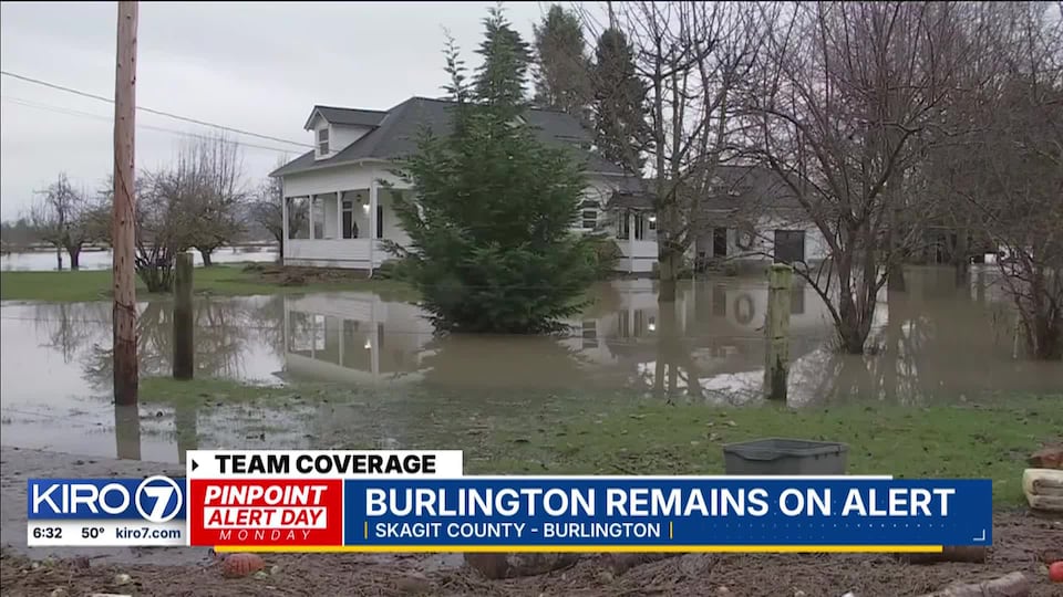 Video: Water levels are receding in Burlington<br><br>