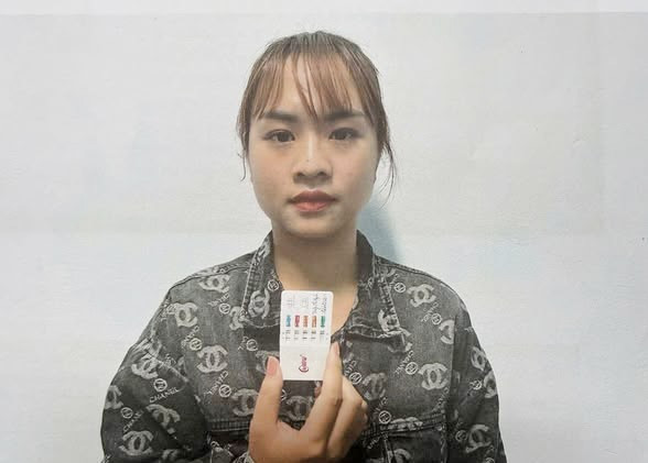 Báo điện tử Tiền Phong Đối tượng Trương Thị Huyền. Ảnh: Công an xã Bảo Đài. 1