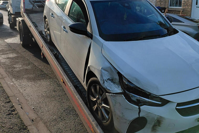 Police recover damaged stolen vehicle in latest Doncaster crime clampdown