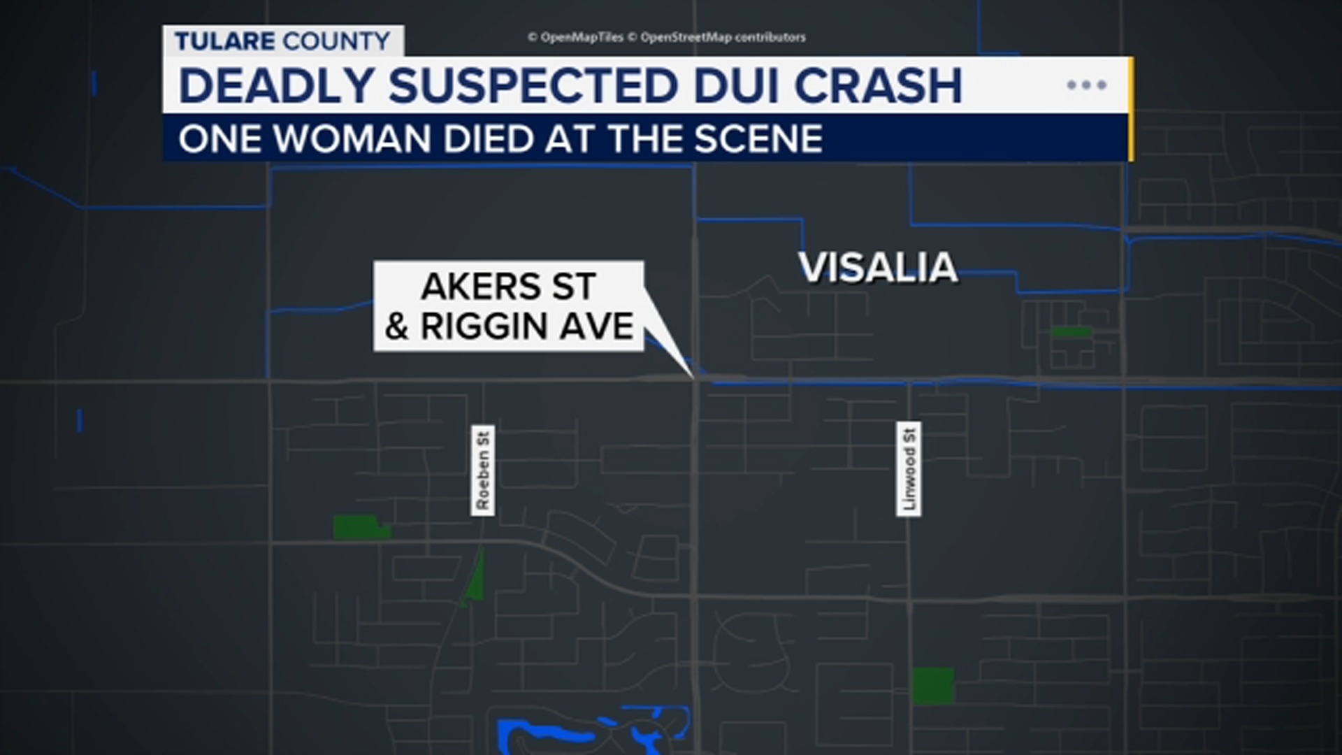 Woman killed after being ejected from car in Visalia crash, police say