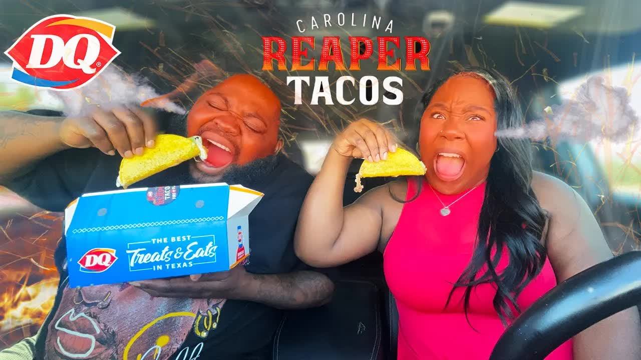 We Tried the TEXAS Carolina Reaper Taco's from Dairy Queen!!!