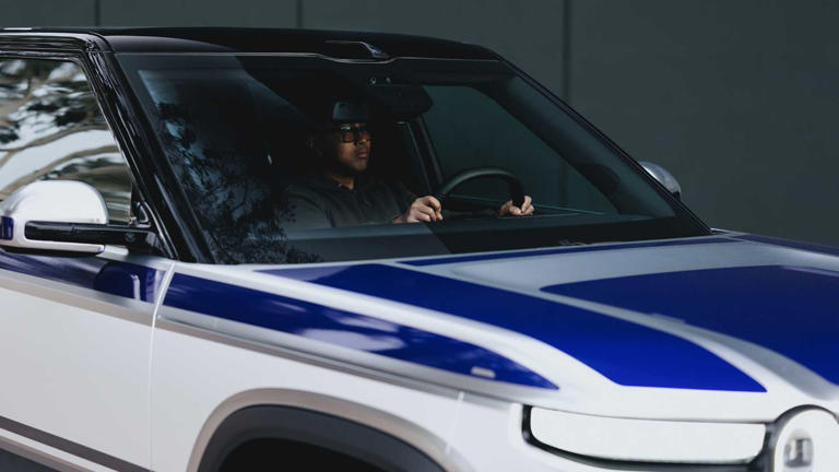 Rivian finally caves, gives the R2 SUV a Star Wars R2-D2 paint job
