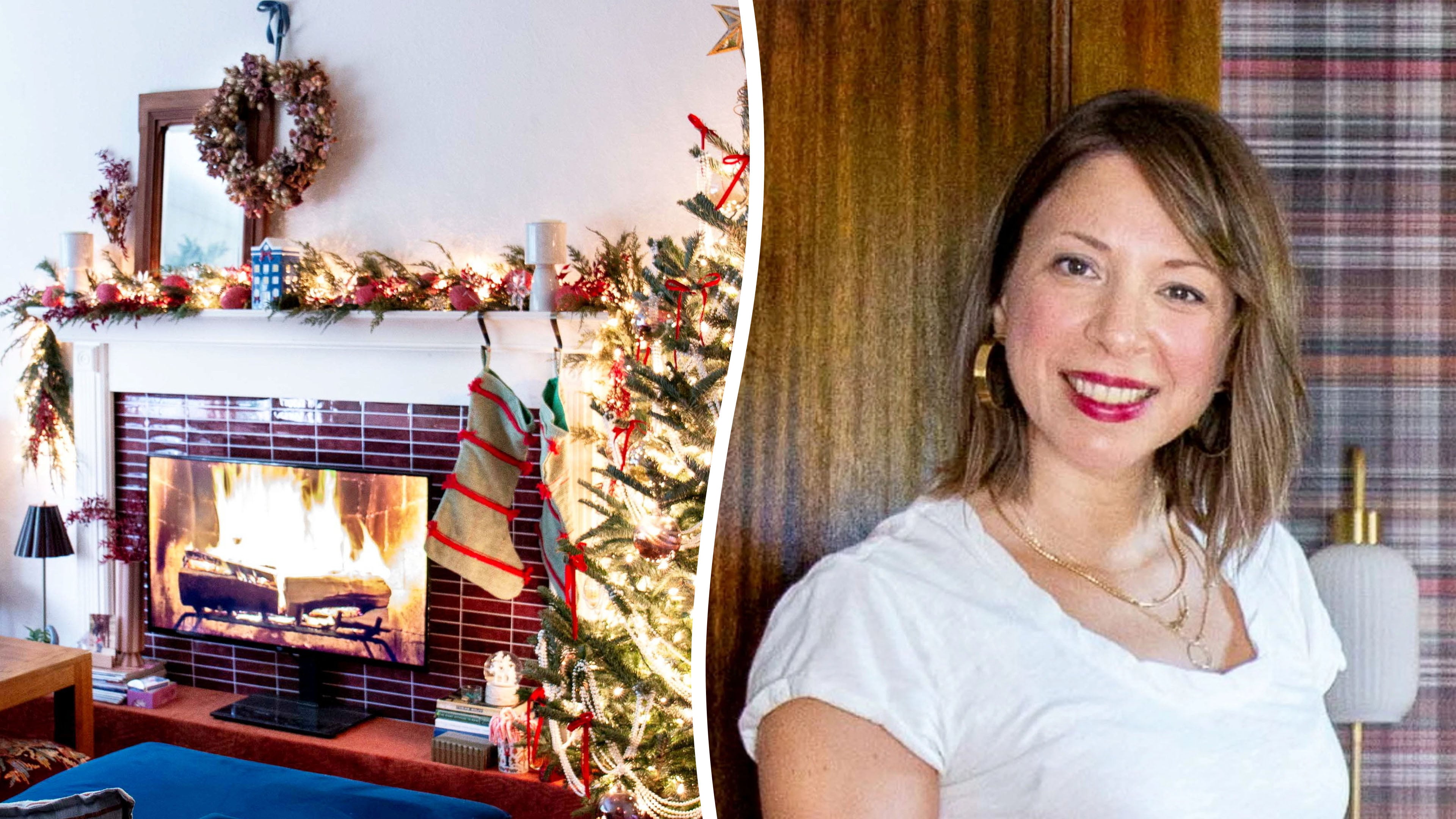 Woman transforms her living room with DIY faux fireplace - all for ...