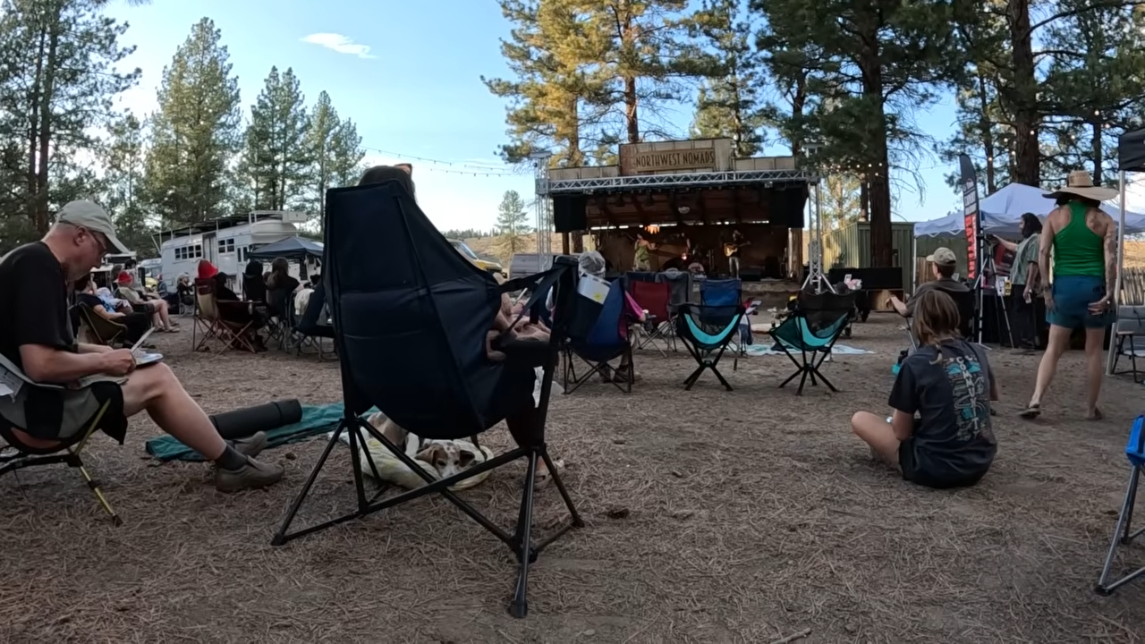 This American family joined a houseless community festival for 6 days