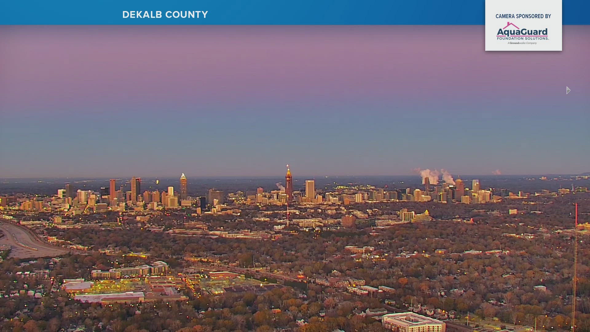 Cold but pretty sunrise in Atlanta on Monday