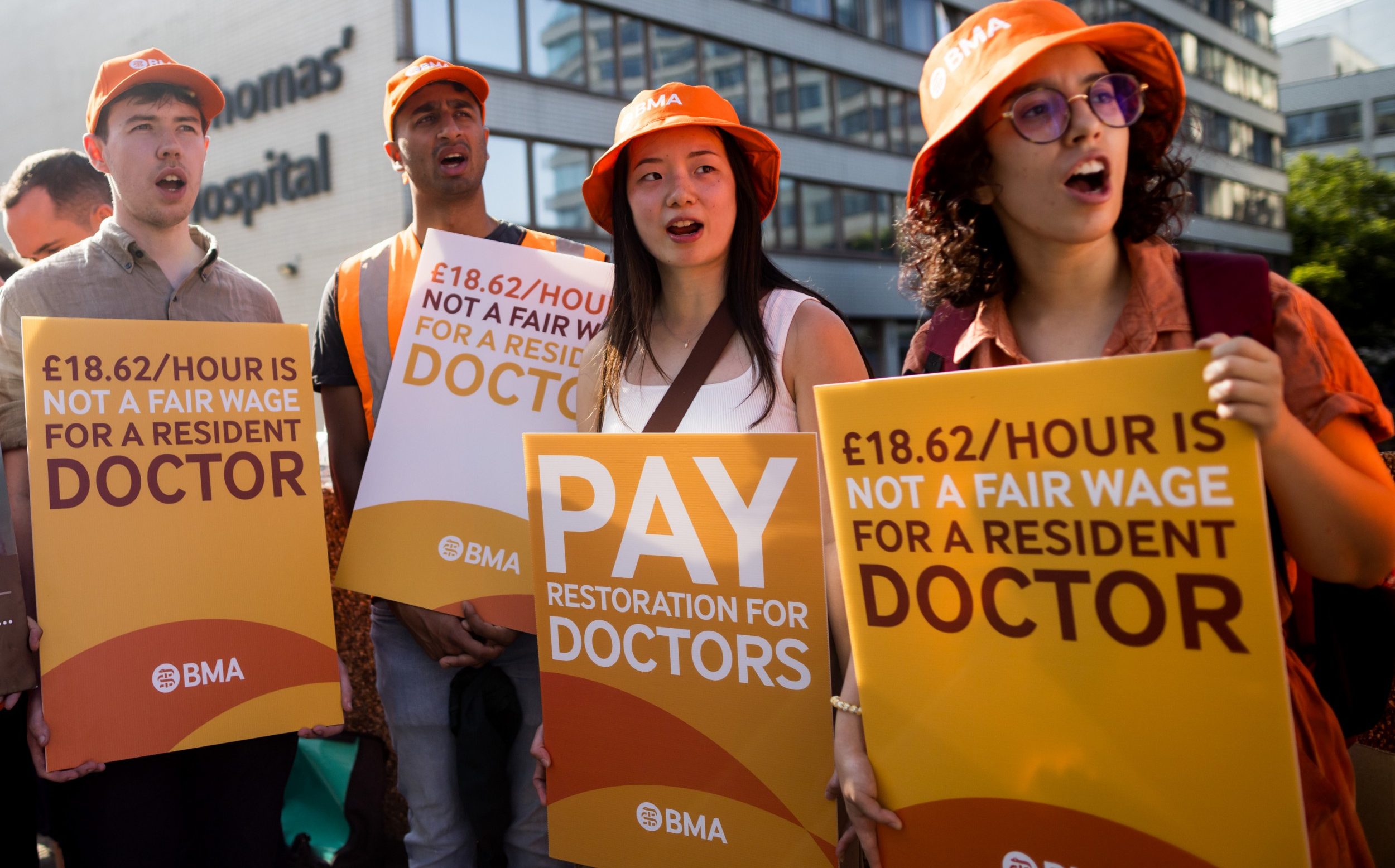 The British Medical Association said its members have rejected the improved offer from the Health Secretary - Jack Taylor/Getty