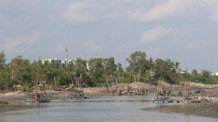 Foto-foto aktivitas Tambang Timah Ilegal di hilir sungai rangkui di Pasir Putih dan Rejosari, Kota Pangkalpinang. (bangkapos.com/Dokumen