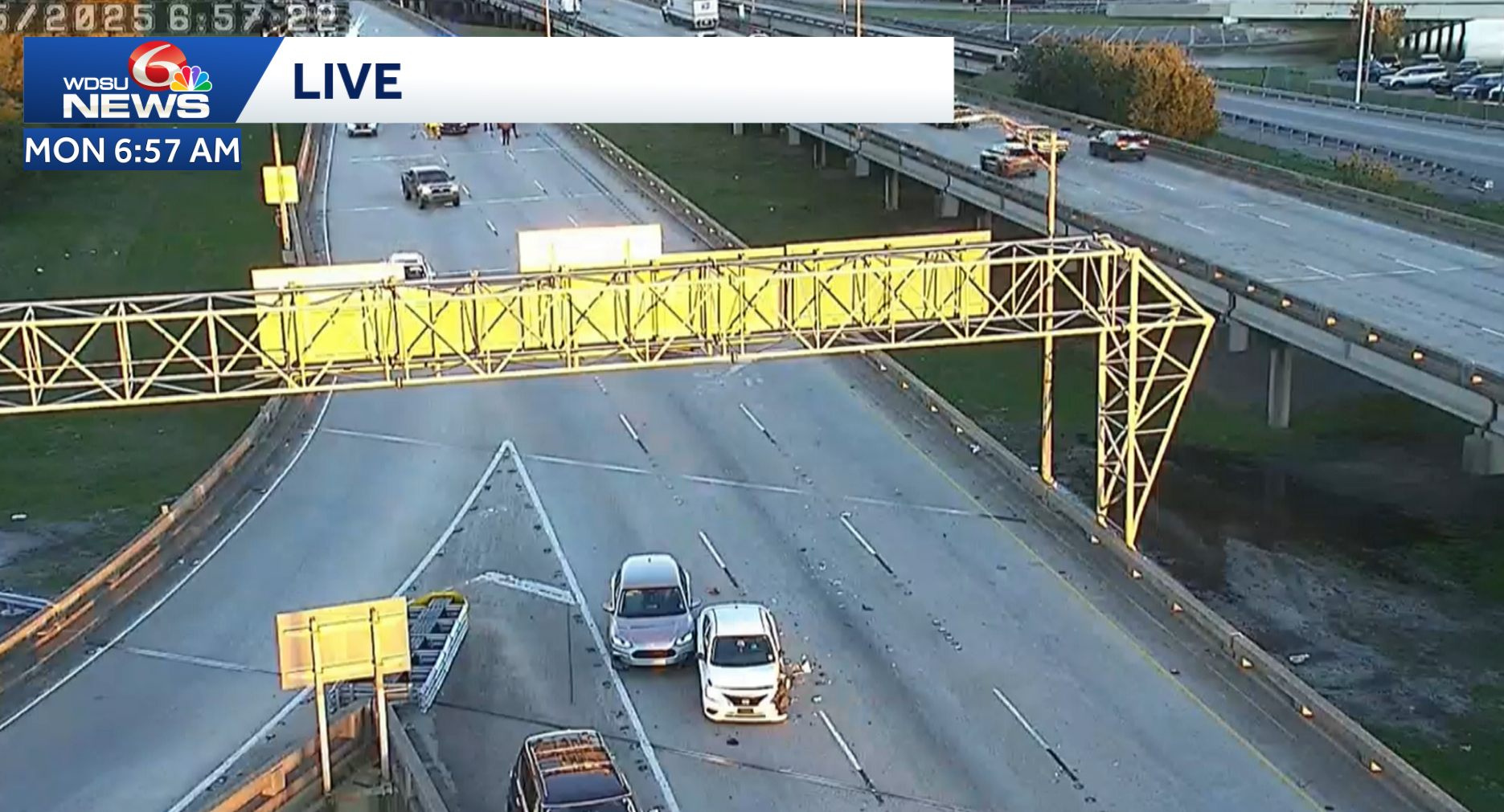Gridlock remains, all lanes open on I-10 east after crash near Veterans ...