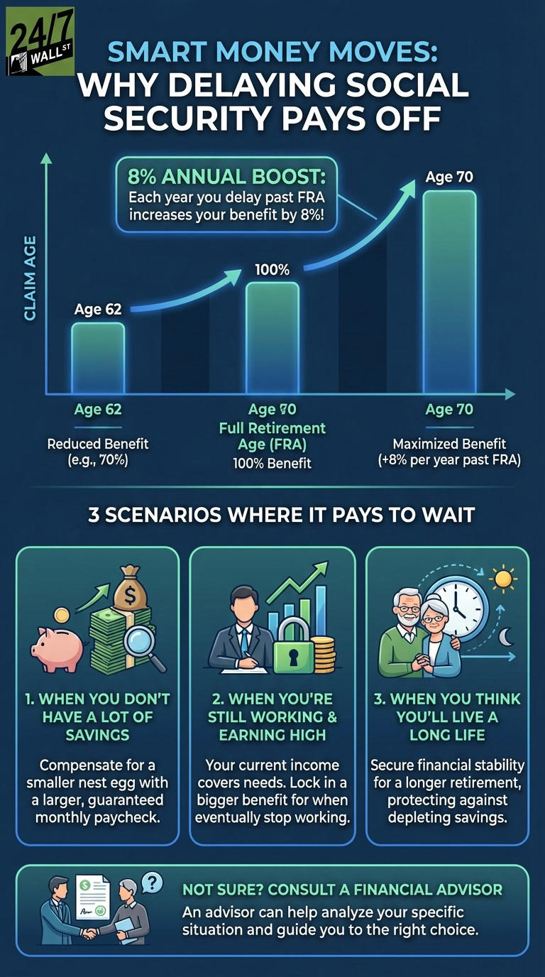 3 times it pays to delay your Social Security claim