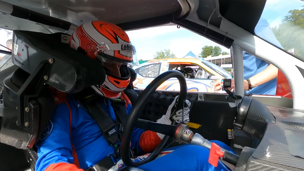 Driving a historic NASCAR at Goodwood