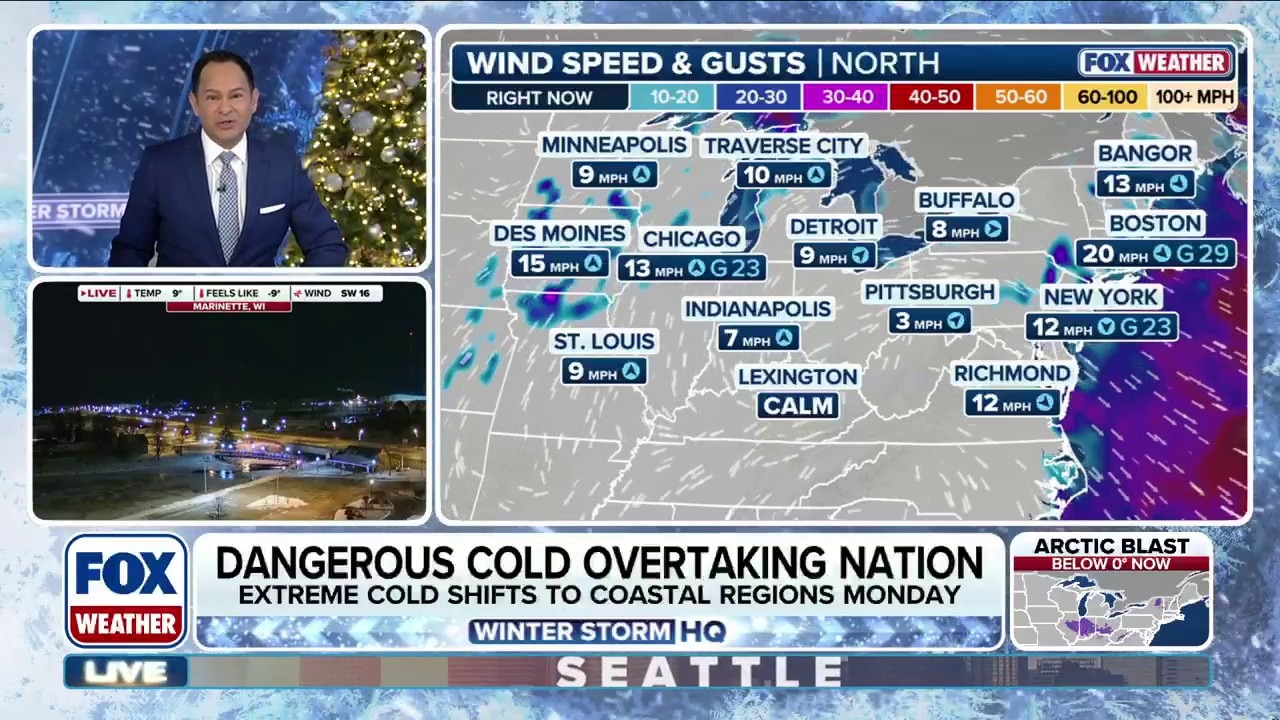 Polar vortex blankets eastern US with dangerous cold temperatures