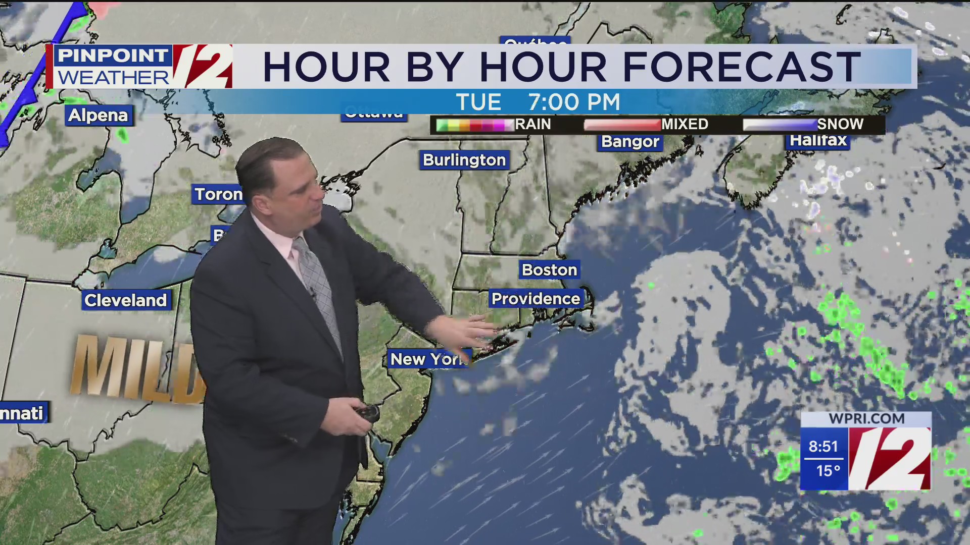 WPRI 12 weather forecast for 12/15/25: Cold and windy today