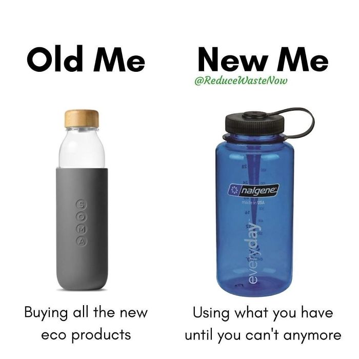 49 ‘Old Me vs. New Me’ Memes That Will Help You Reduce Waste