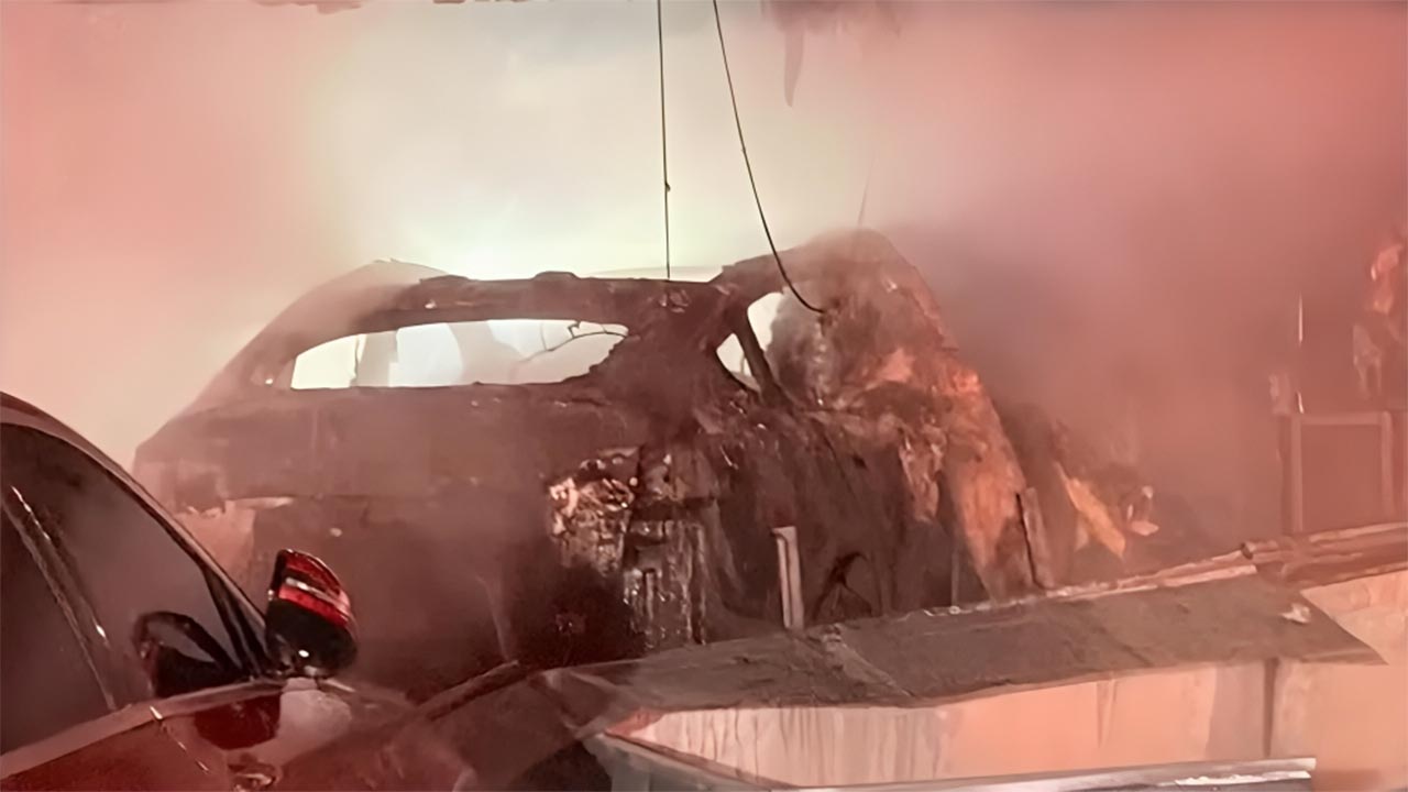 Tesla charger fire torched a Florida home and nearly trapped a family