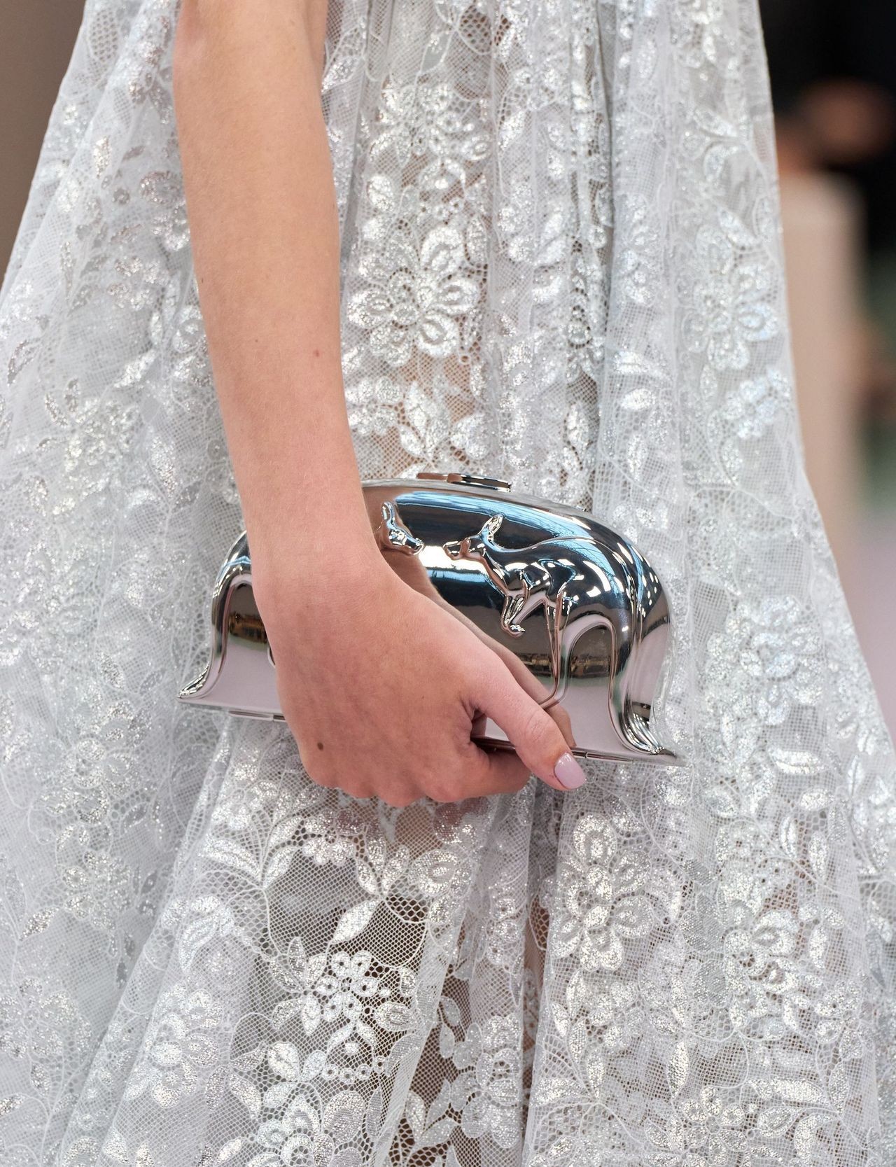 Sac De Soirée Avec Perles Fantaisie Orange