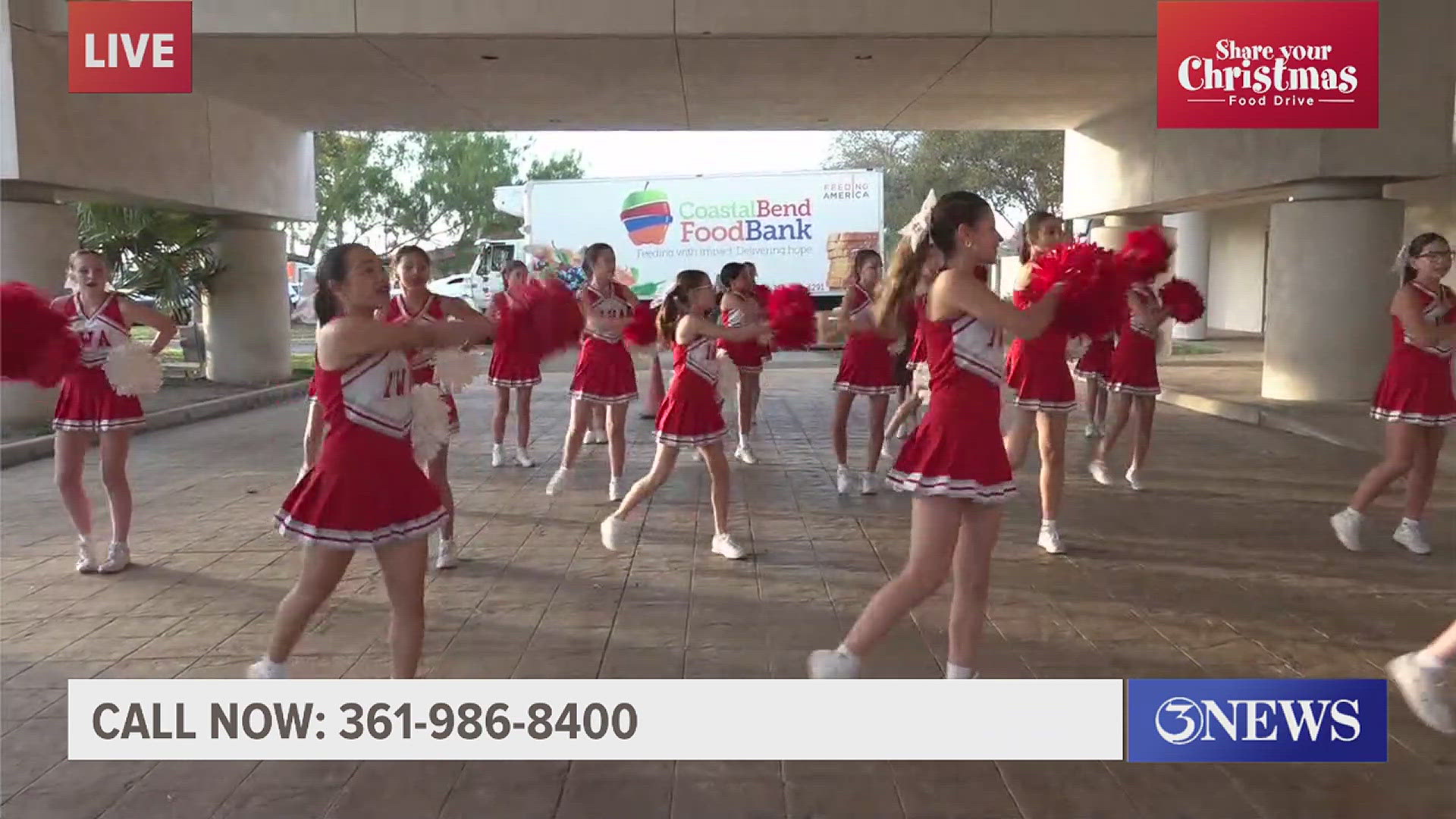 IWA Angels cheering on 'Share Your Christmas'