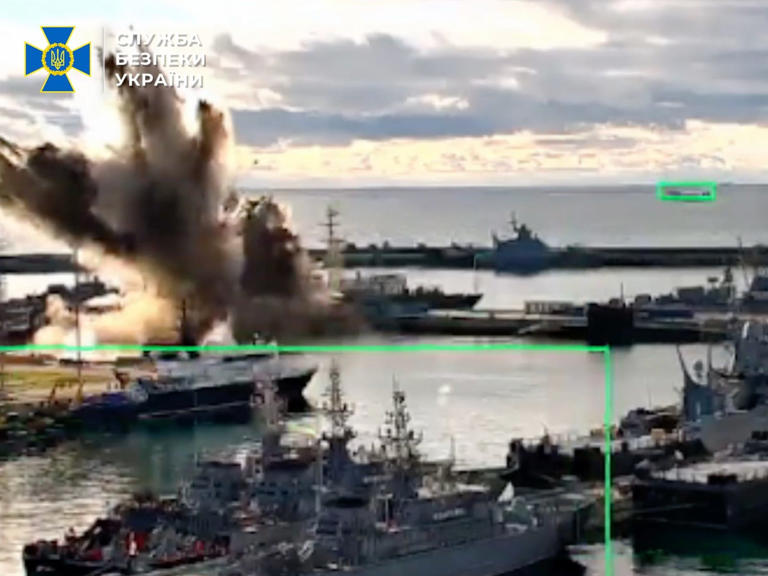 Ukraine says it just carried out the first-ever underwater drone strike ...