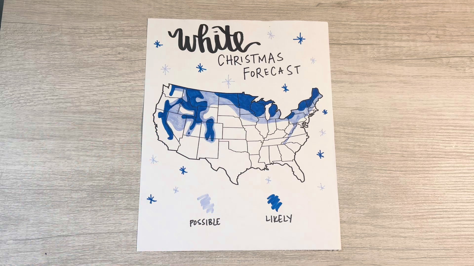 First look: Who could see a white Christmas