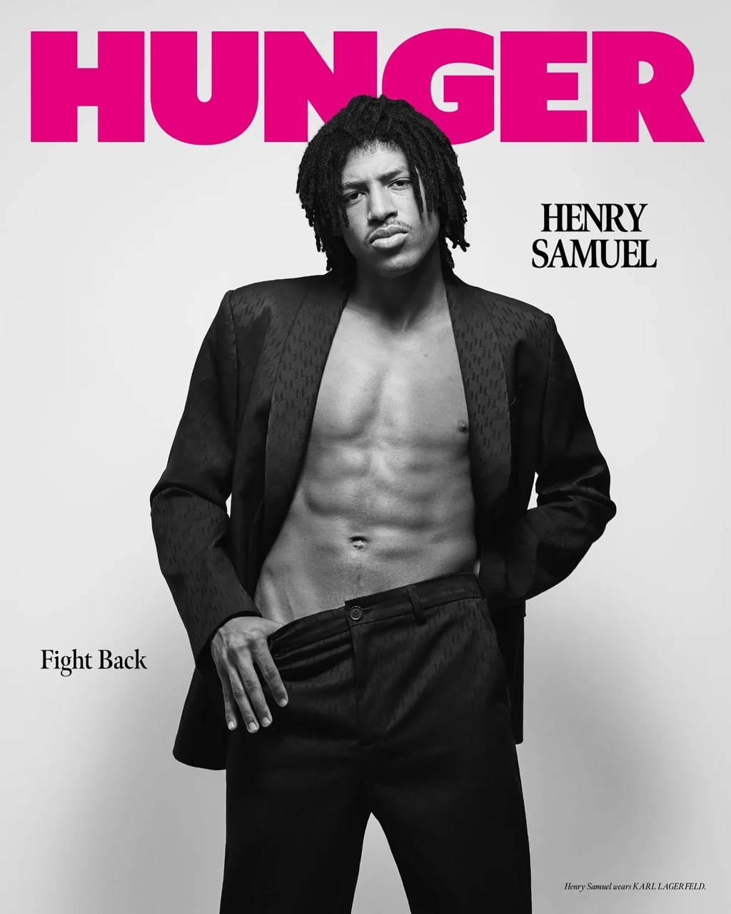 The rising model landed his first solo magazine cover with Hunger in March, also shot by Rankin. Hunger Magazine