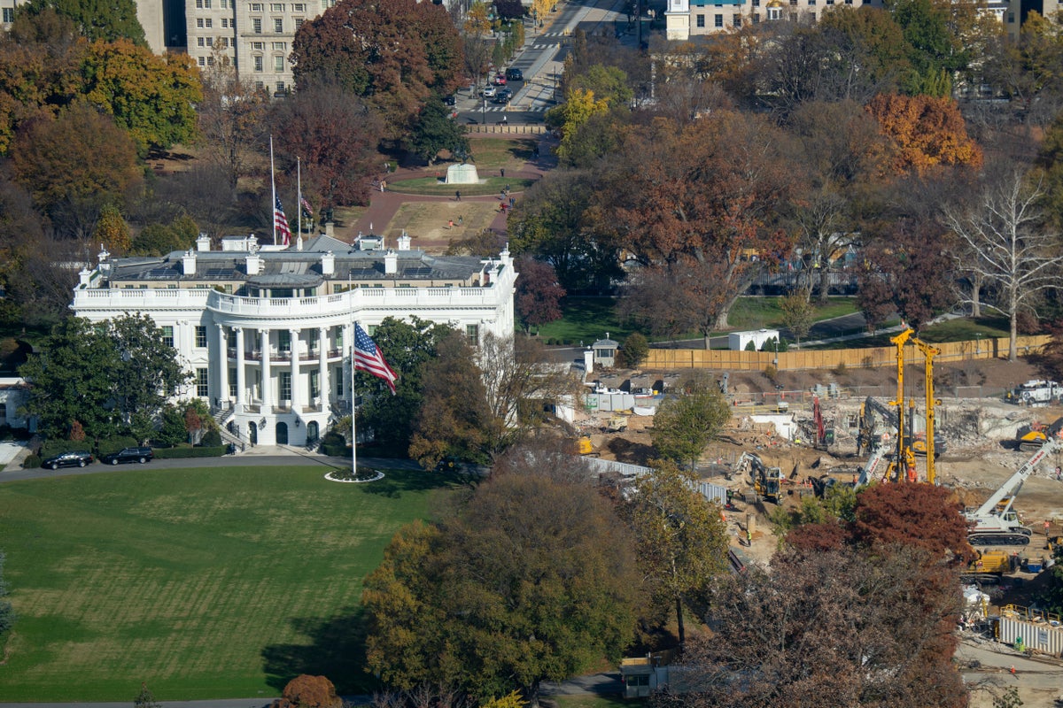 White House says ballroom construction is matter of national security