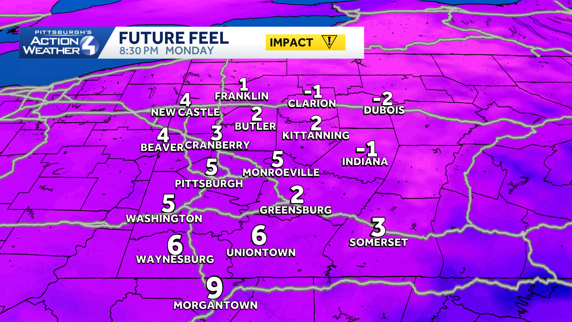 Gradual warming this week... rain Thursday