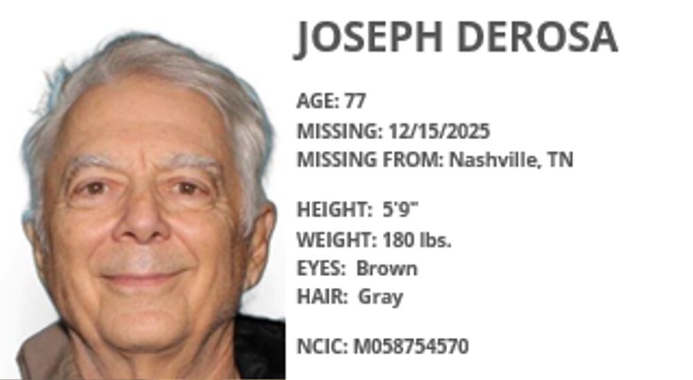 Silver Alert issued for missing 77-year-old Nashville man