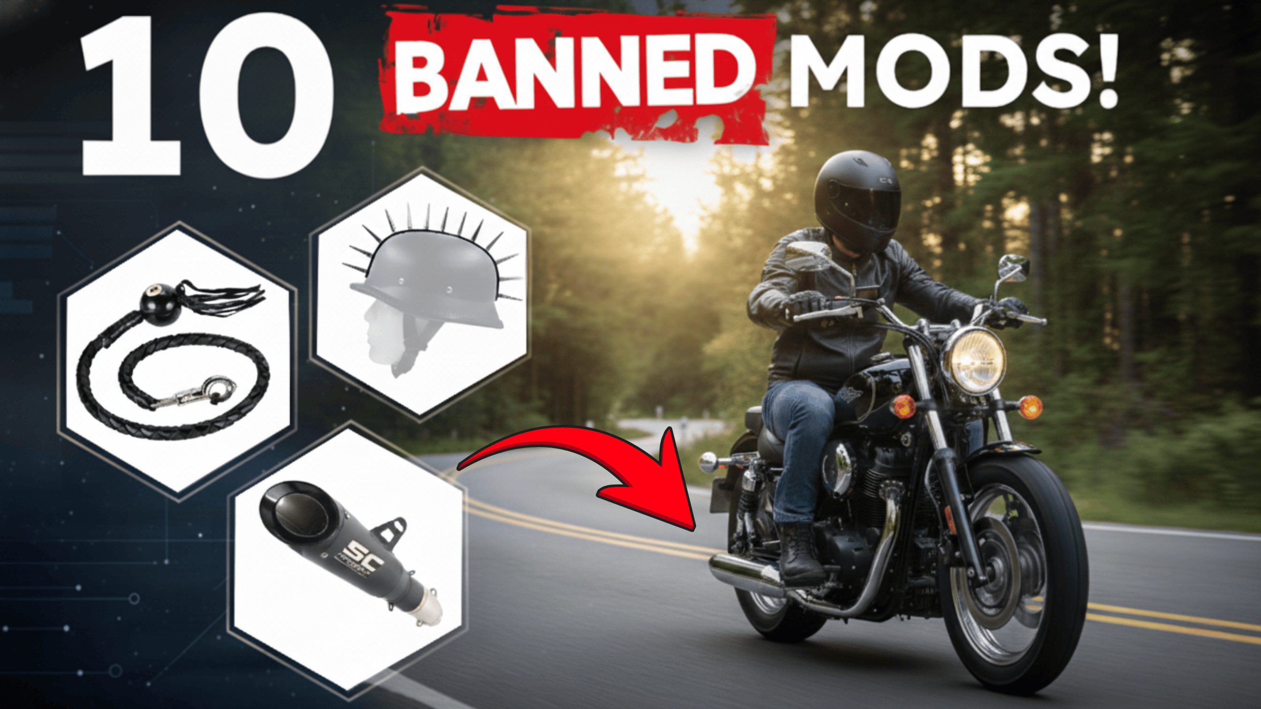 10 motorcycle mods that could turn your ride into a legal nightmare
