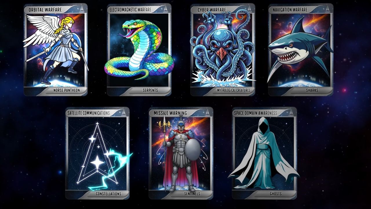 Ghosts, sharks and Norse mythology: US Space Force unveils new names ...