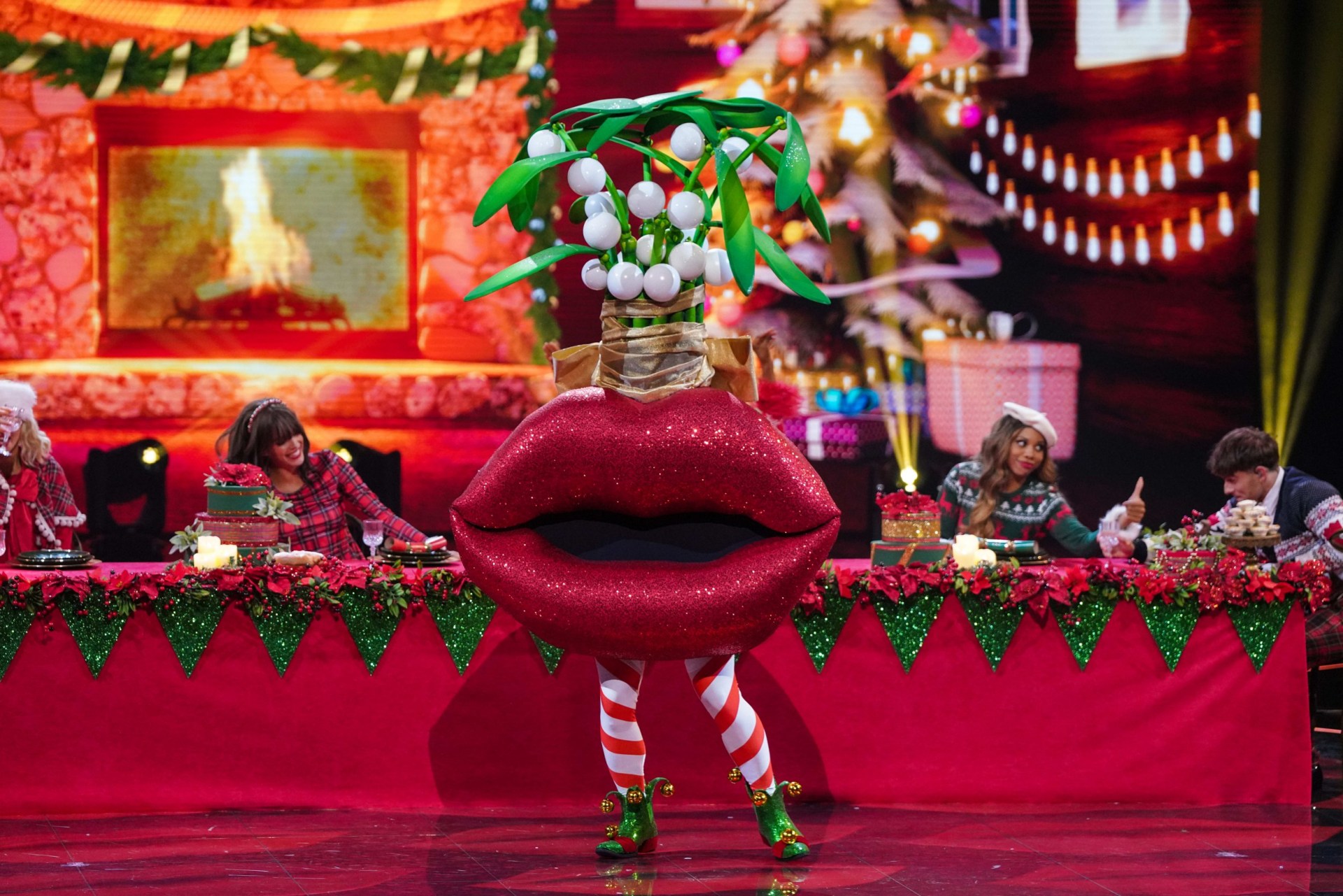 Mistletoe dancing on The Masked Singer UK