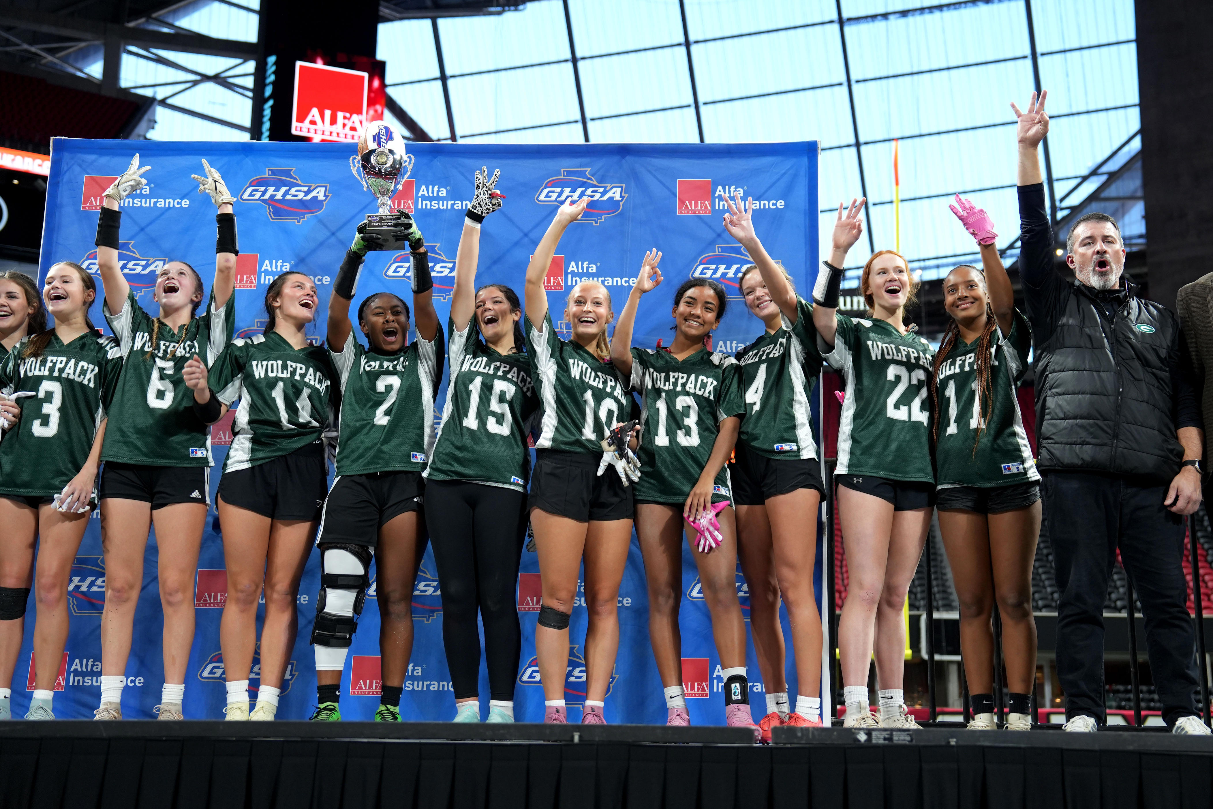 Greenbrier flag football captures third GHSA state championship