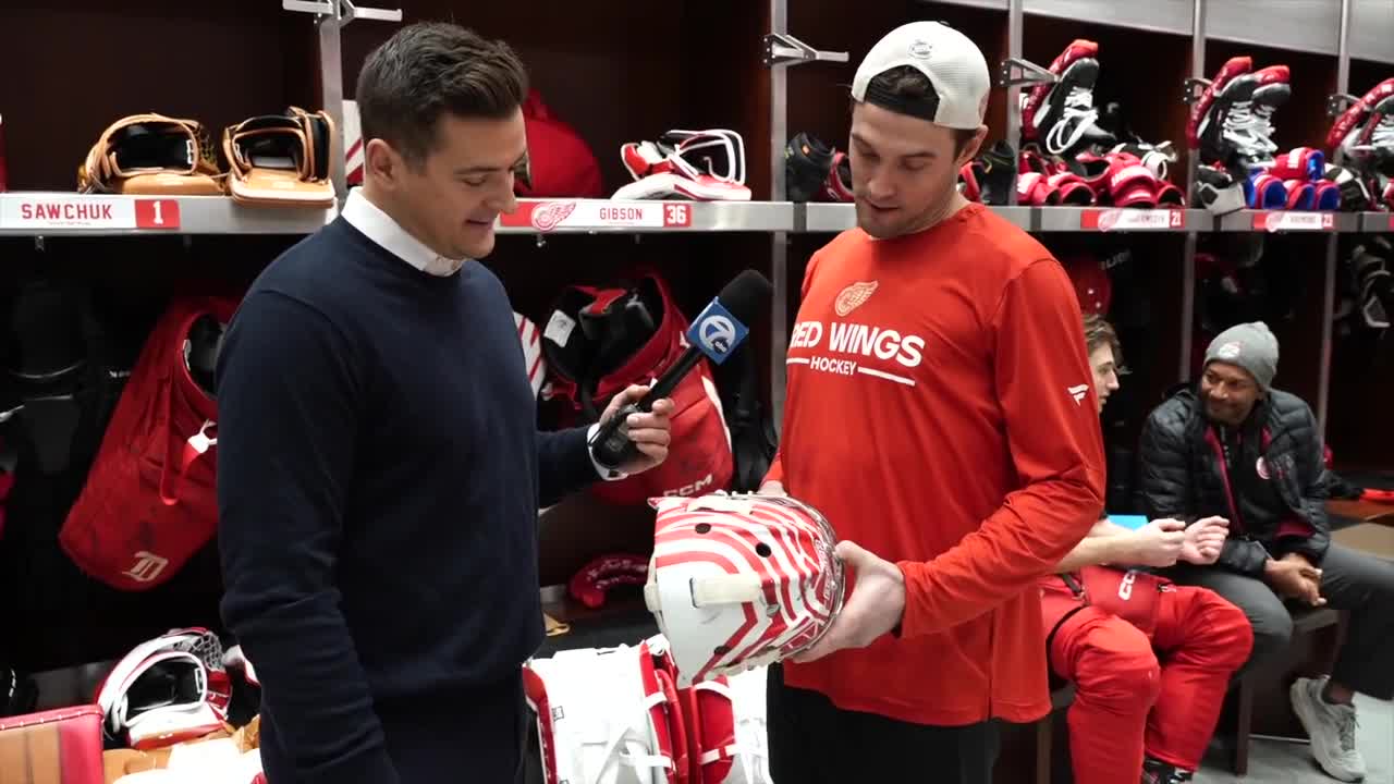Interview: Red Wings goaltender John Gibson talks shutouts, pressure ...
