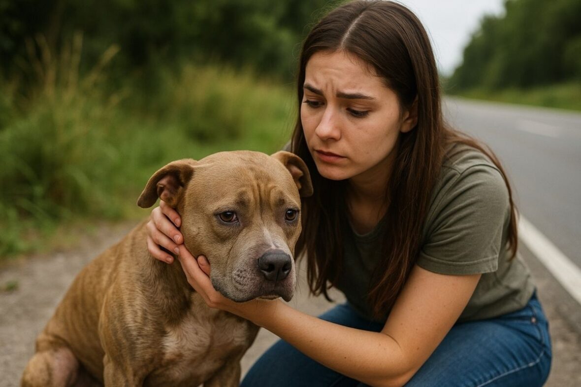 Inspiring rescue: Woman gives abandoned pit bull a new life