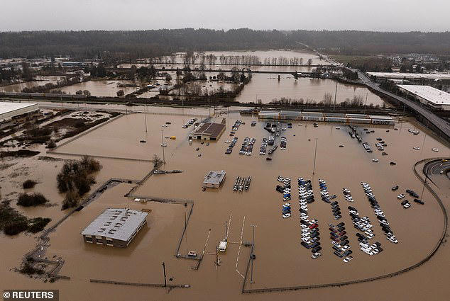 County dispatch reported the failure of the Green River Levee. Pictured is flooding in the area on December 15