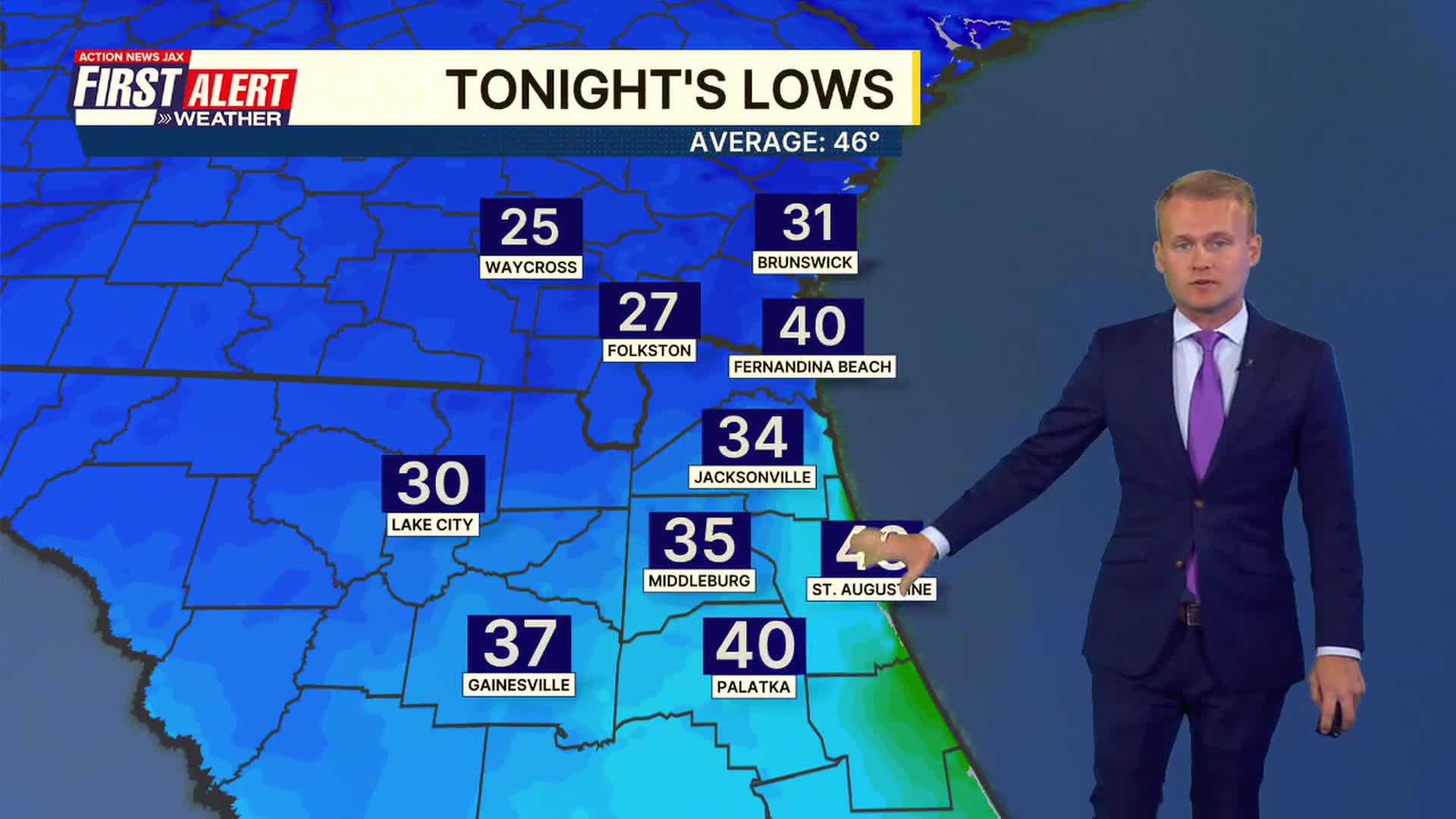 First Alert Weather: Another chilly night before a gradual warm-up