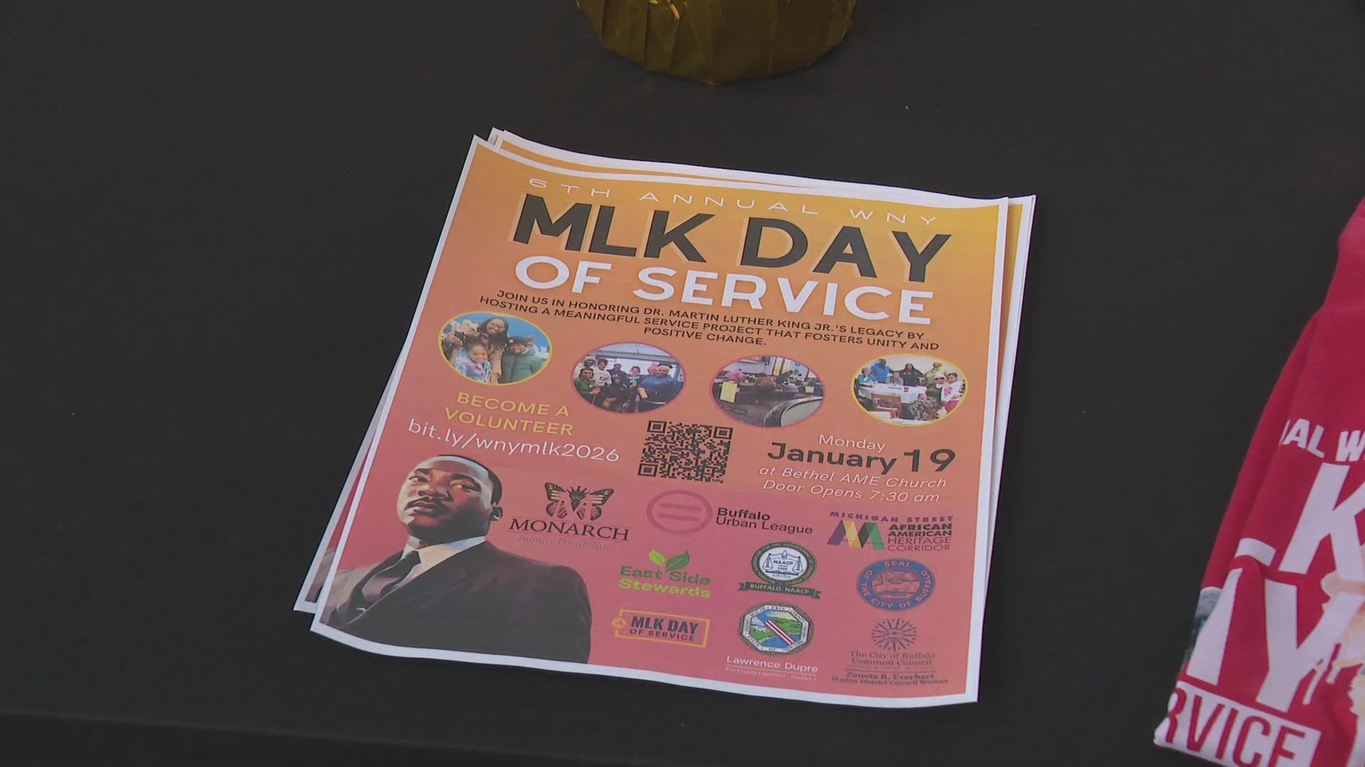 MLK Day of Service volunteer portal open